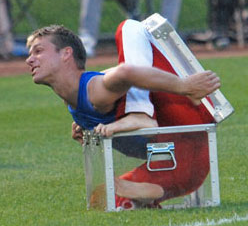 Rubberboy Shows Off His Flexibility